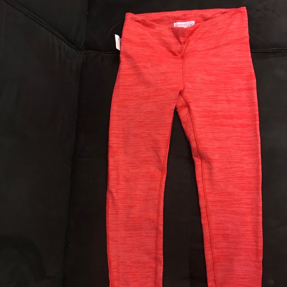Red Athletic Leggings